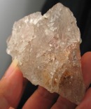 Beautiful Large Etched Solution Morganite w/Golden Healer - Rare