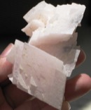 Strong Heart Mangano Calcite Cluster