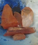 Lot of 5 Tangerine Quartz Crystals