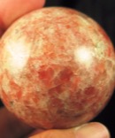 Sparkling Sunstone Sphere