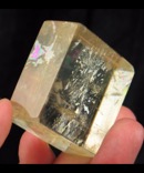 Polished Optical Rainbow Gold Calcite Rhomb